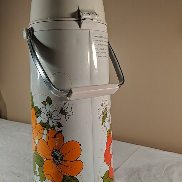 Vintage MCM The Peacock Vacuum Bottle Co Ltd Portable Air Pot Drink Dispenser - Picture 9 of 16